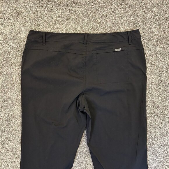 Eddie Bauer Women's Chino Pants Size 14 Black Lightweight Stretch Pockets EUC - Picture 10 of 16